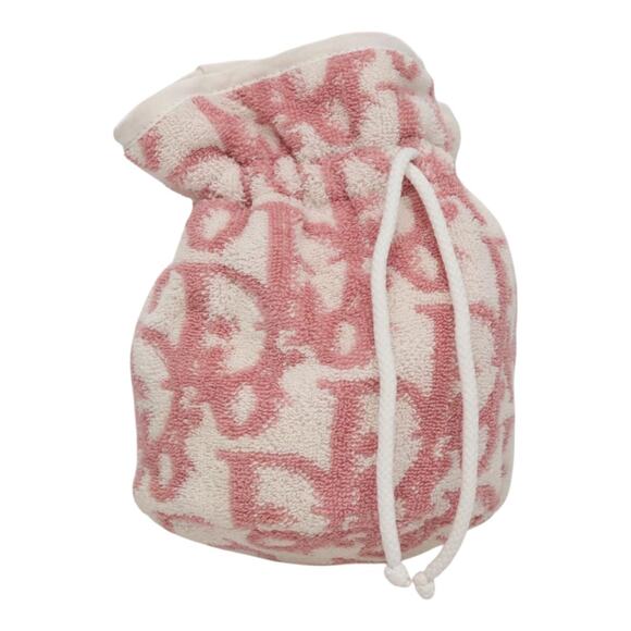DIOR Pile Trotter Hand Bag Pink White - Picture 1 of 11